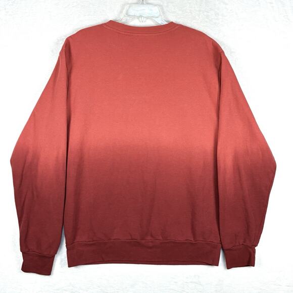 Marvel Comics Deadpool Sweatshirt Mens L Red Ombré Relaxed Fit Pullover Sweater - Picture 3 of 8